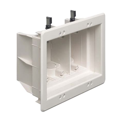 recessed metal wall box|recessed wall outlet box.